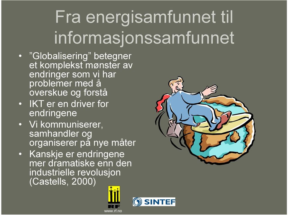 er en driver for endringene Vi kommuniserer, samhandler og organiserer på nye