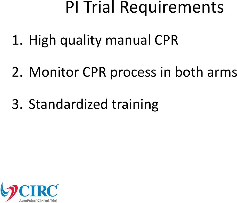 Monitor CPR process in both