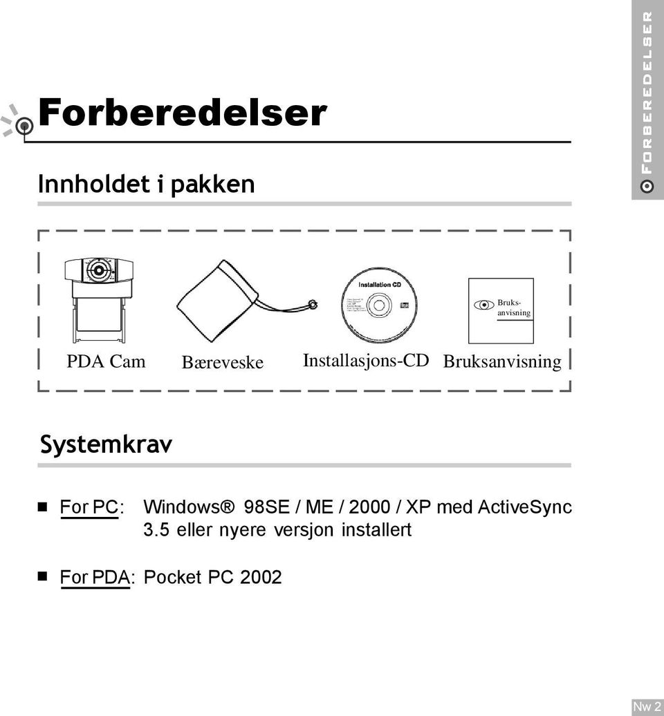 Systemkrav For PC: Windows 98SE / ME / 2000 / XP med