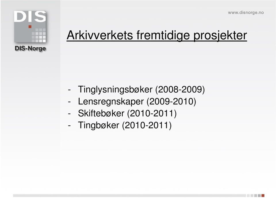 Lensregnskaper (2009-2010) -