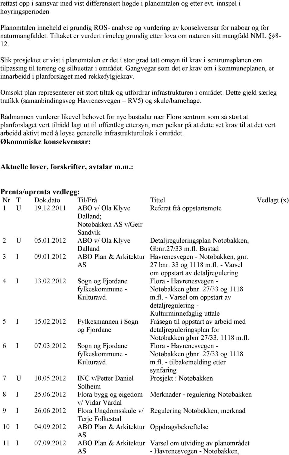 Tiltaket er vurdert rimeleg grundig etter lova om naturen sitt mangfald NML 8-12.