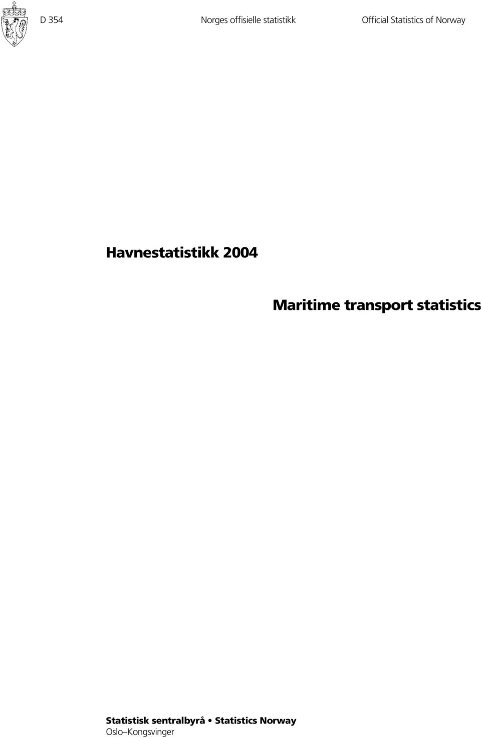 Maritime transport statistics Statistisk