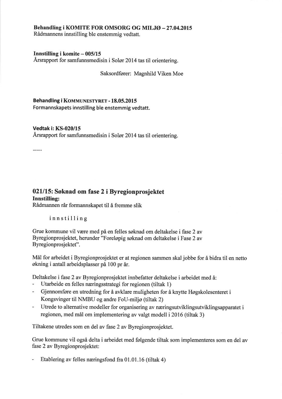 rsrapport for samfunnsmedisin i Solør 2014 tastil orientering.