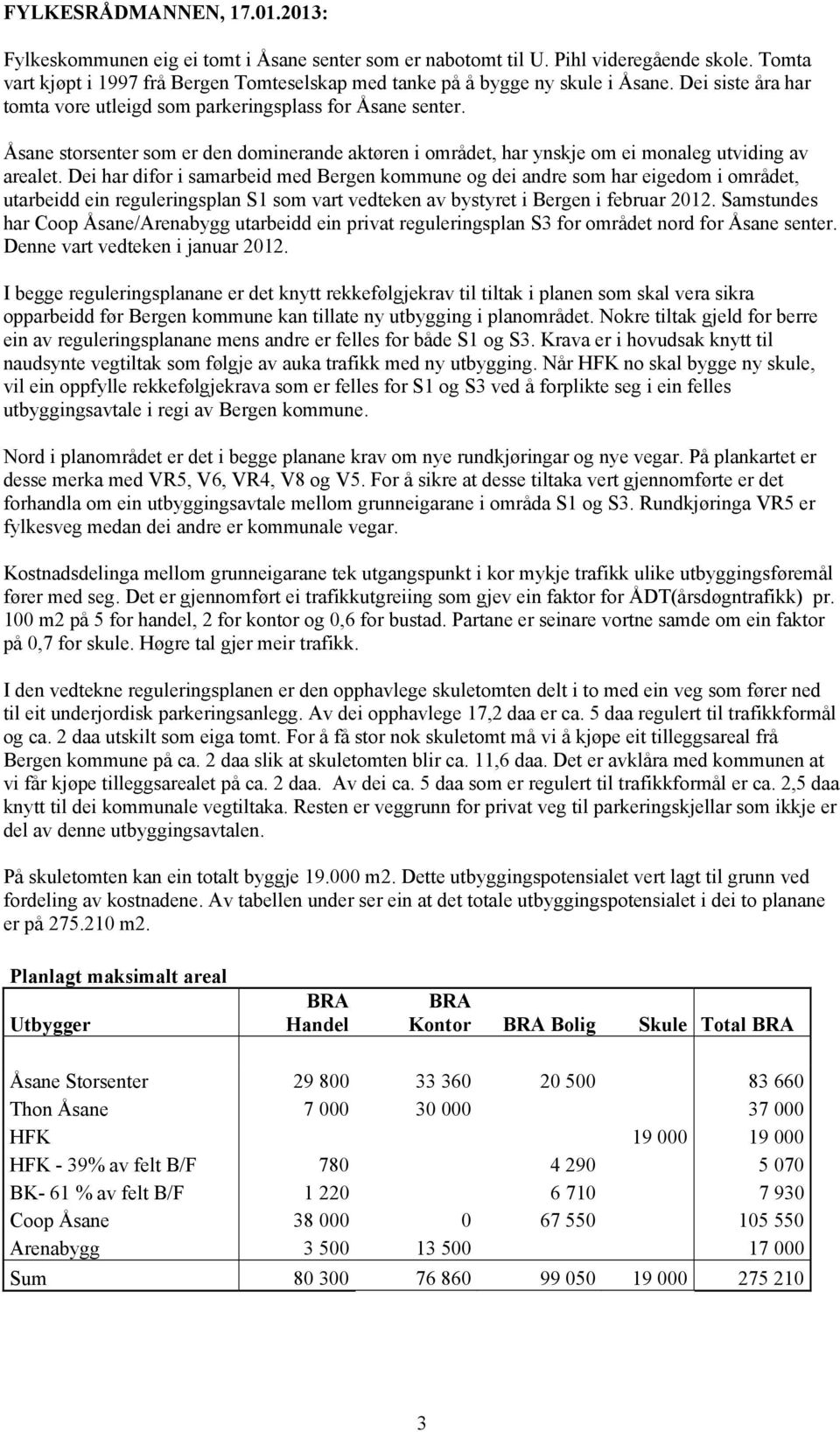 Åsane storsenter som er den dominerande aktøren i området, har ynskje om ei monaleg utviding av arealet.