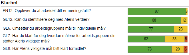 6 Videre oppfølging av undersøkelsen: Teamlederne kaller inn sine ansatte til