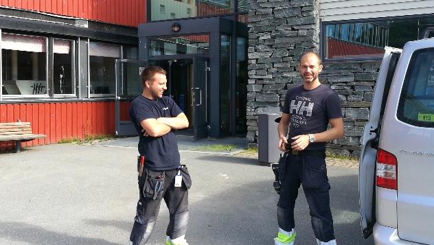 Anleggsbesøk Bravida på Ørlandet kampflybase Sønnico Caverion