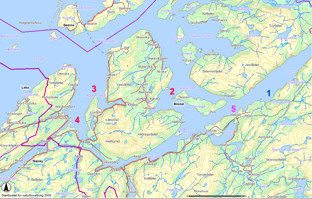 2 Metode og områdebeskrivelse Urvoldvassdraget ligger i Bindal kommune sør i Nordland. Midlere vannføring er ca 5 m³/s.