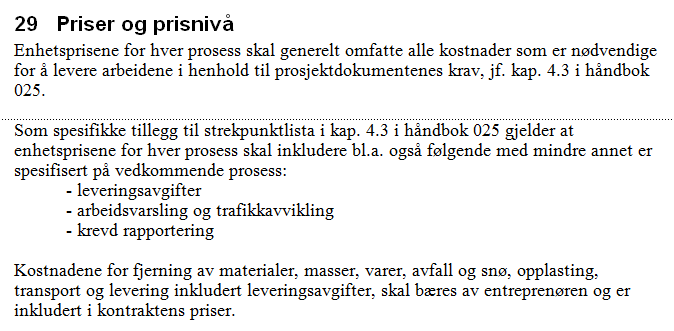 Prisgrunnlag og