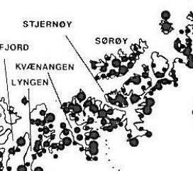 Figur 22. Den kystsamiske befolkningen i Nord-Norge. Kilde: Ottar nr 4.
