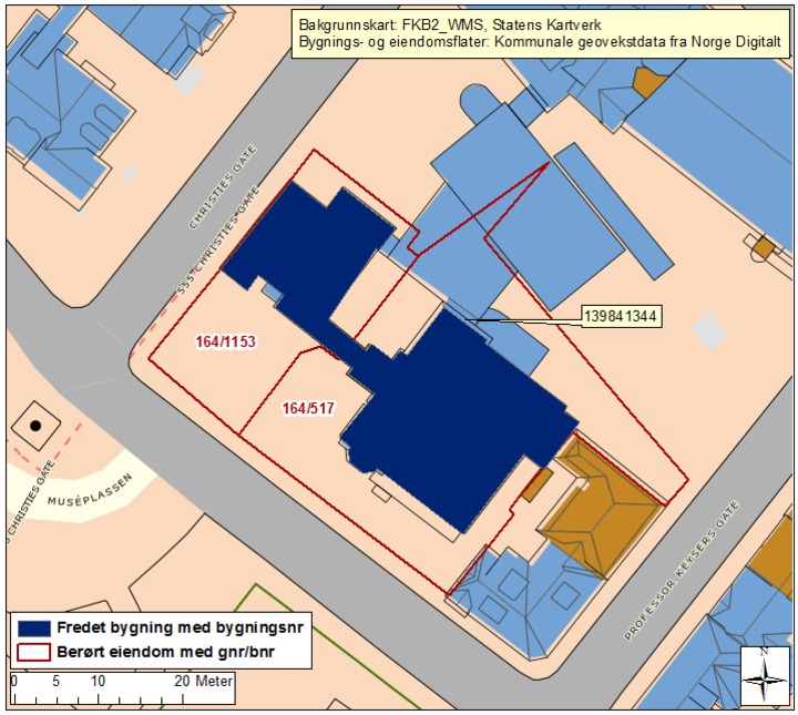 Forskrift om fredning av Statens kulturhistoriske eiendommer, kapittel 9 UNIVERSITETSADM MUSÉPLASS 1 M FL Kommune: 1201/Bergen Gnr/bnr: 164/517 164/1153 AskeladdenID: Referanse til landsverneplan: