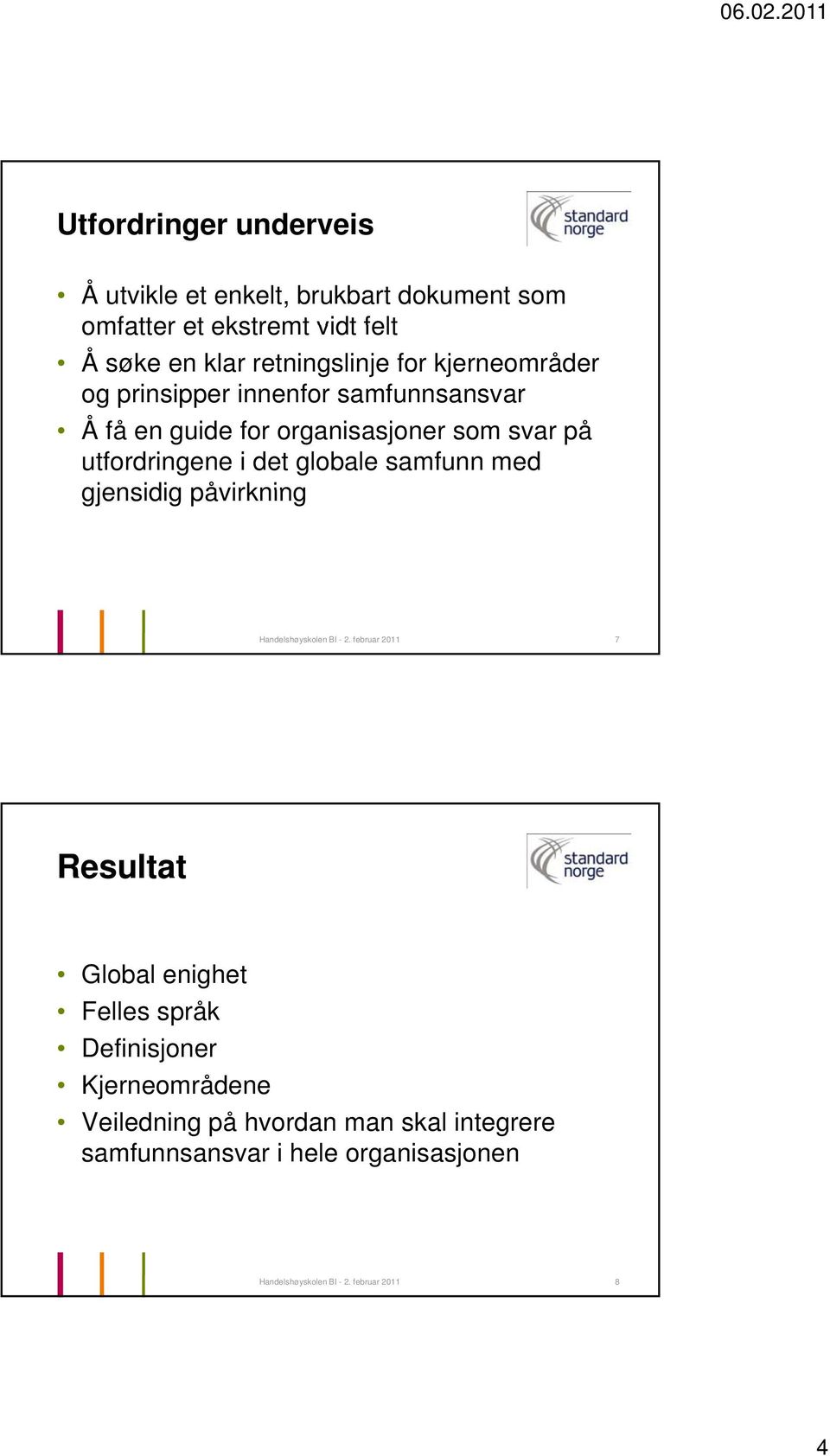 globale samfunn med gjensidig påvirkning Handelshøyskolen BI - 2.