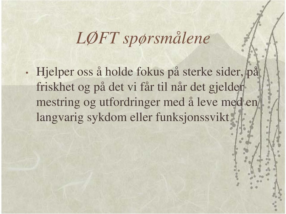 når det gjelder mestring og utfordringer med å