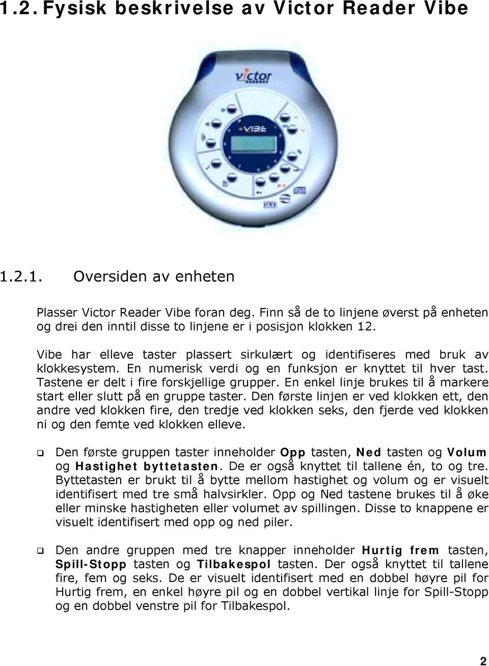 En numerisk verdi og en funksjon er knyttet til hver tast. Tastene er delt i fire forskjellige grupper. En enkel linje brukes til å markere start eller slutt på en gruppe taster.