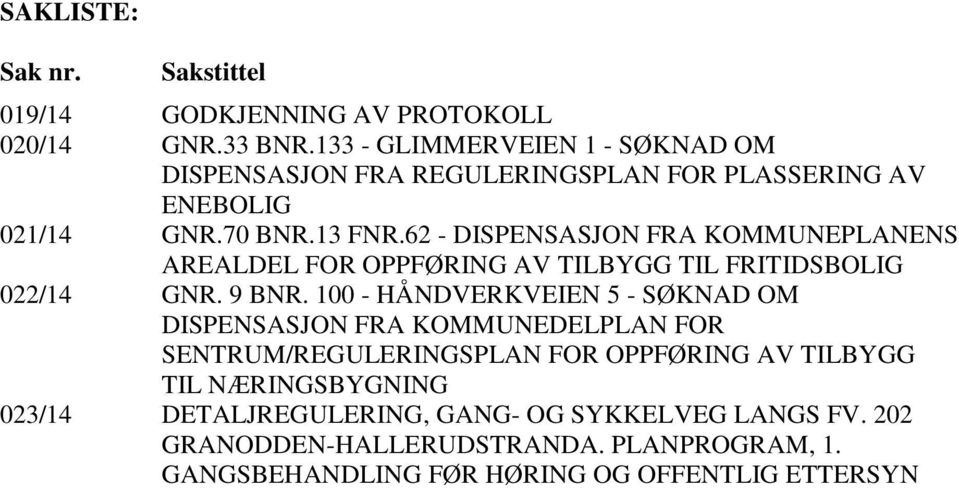 62 - DISPENSASJON FRA KOMMUNEPLANENS AREALDEL FOR OPPFØRING AV TILBYGG TIL FRITIDSBOLIG 022/14 GNR. 9 BNR.