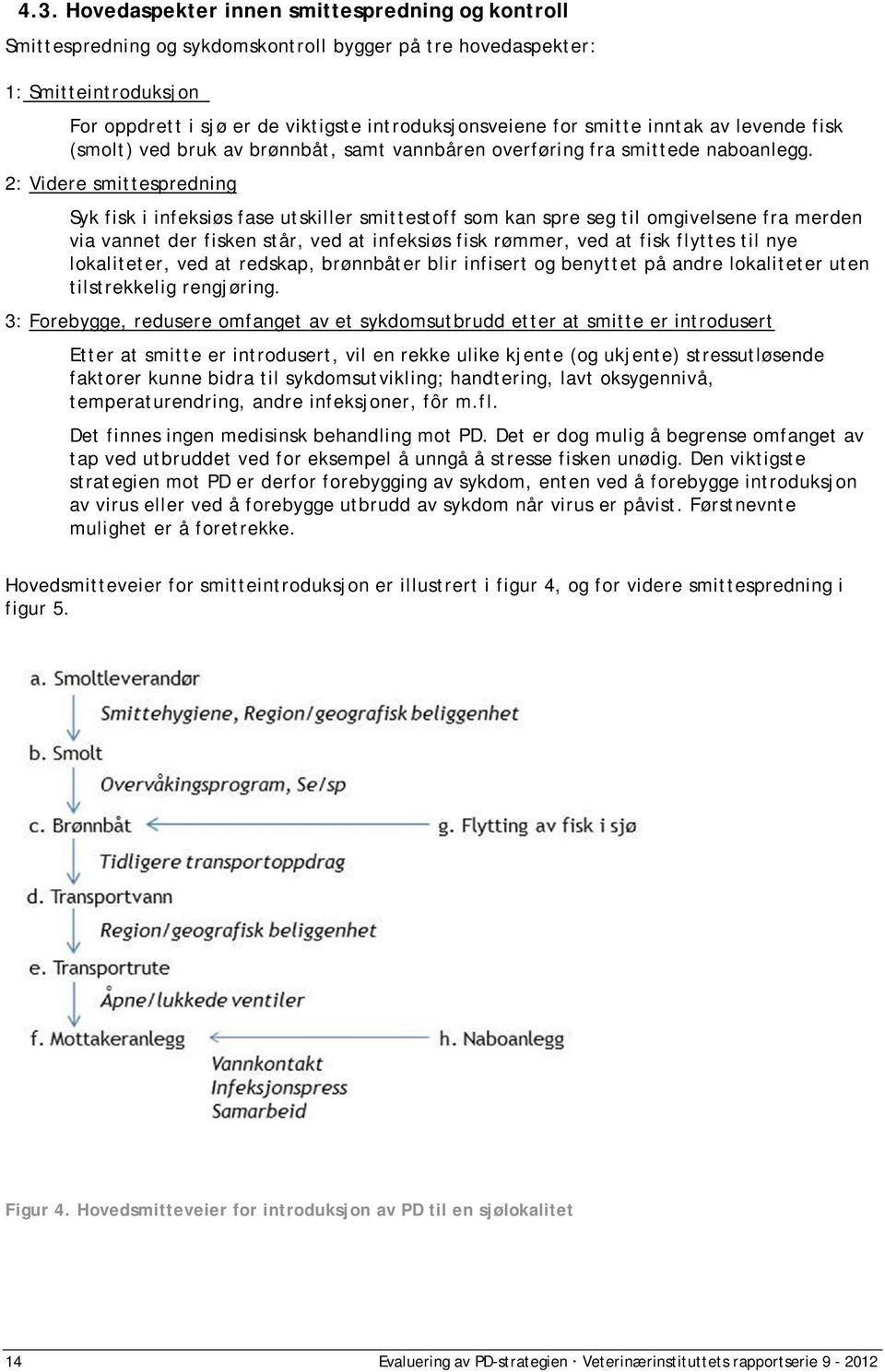 2: Vdere smttesprednng Syk fsk nfeksøs fase utskller smttestoff som kan spre seg tl omgvelsene fra merden va vannet der fsken står, ved at nfeksøs fsk rømmer, ved at fsk flyttes tl nye lokalteter,