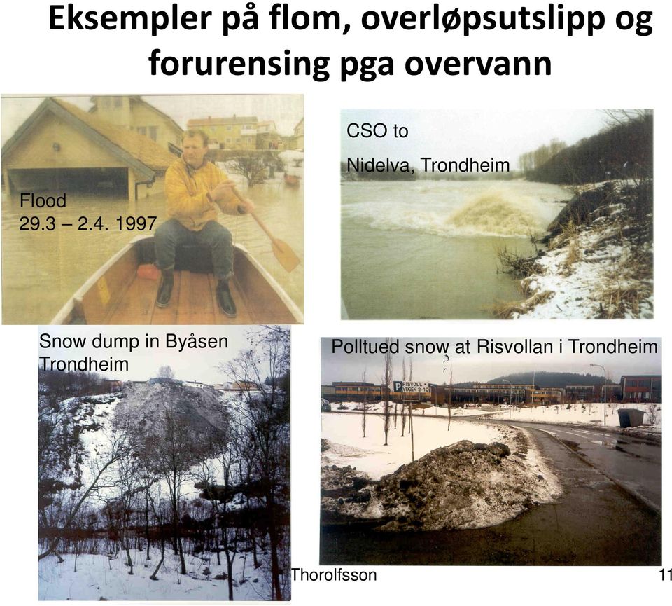 1997 CSO to Nidelva, Trondheim Snow dump in Byåsen