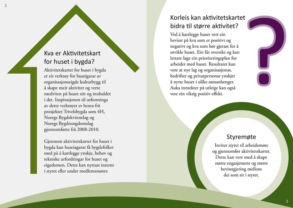 Inspirasjonen til utforminga av dette verktøyet er henta frå prosjektet Trivelsbygda som 4H, Noregs Bygdekvinnelag og Noregs Bygdeungdomslag gjennomførte frå 2008-2010.