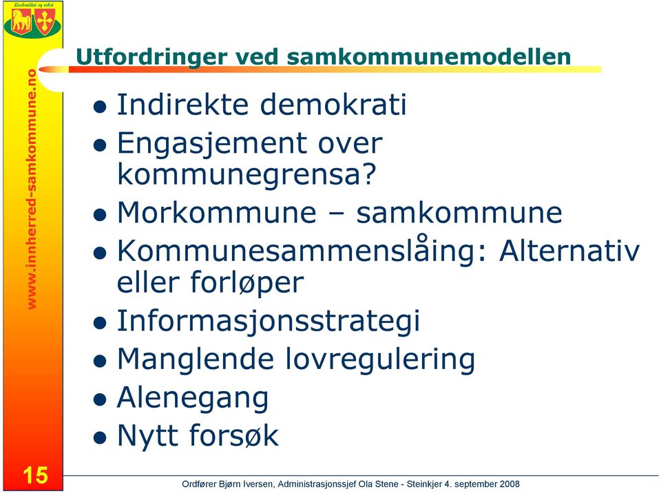 Engasjement over kommunegrensa?