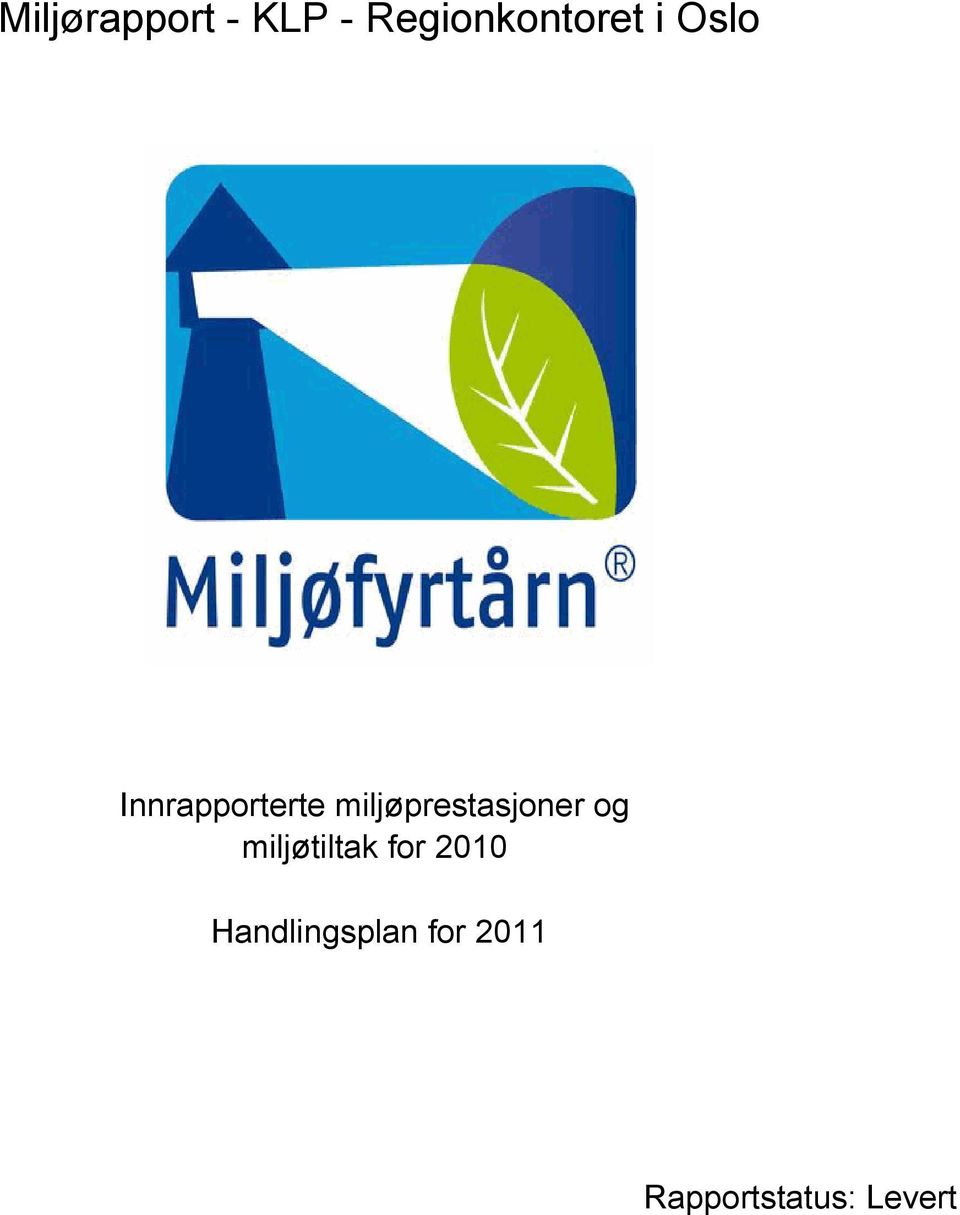 miljøprestasjoner og miljøtiltak