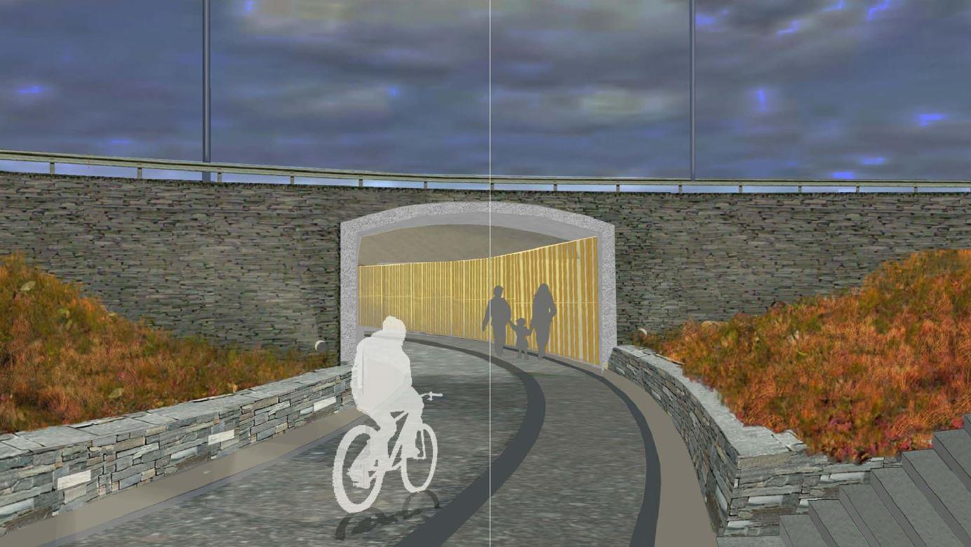 Harstadpakken Gang- og sykkelveger Separate system for gående og syklende langs rv.
