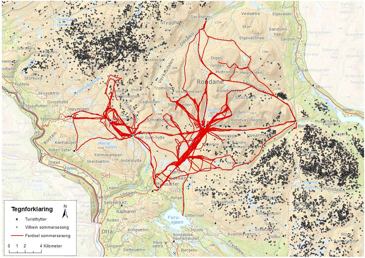 (n=417) Tourist cabin GPS wild