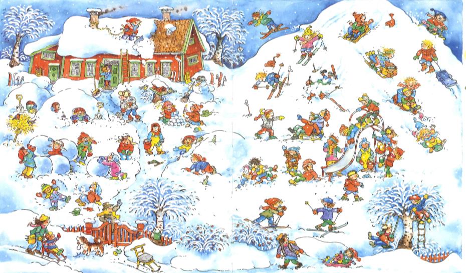 Å BESKRIVE VINTERAKTIVITETER 5 1 4 2 7 6 3 GRUPPEARBEID - OPPSUMMERING Setninger til situasjon 1: Det er en gutt som måker snø fra bakken og lager en vei til barnehagens inngang.