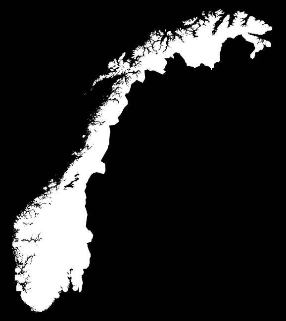 20 Scallop, Pecten maximus Oyster, Ostrea edulis Mussel, Mytilus edulis Figur 2. Map of Norway indicating where shellfish were sampled in 2011 for determination of metals.