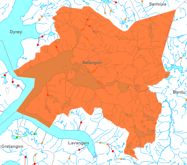 F. KART SALANGEN KOMMUNE Figur 14)