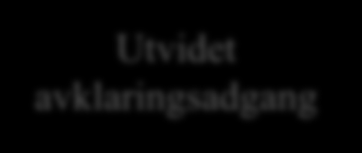 (1) Uklarheter utvidet avklaringsadgang: Avvisning (relativ) Beslutning om avvisning tas først etter avklaringsadgangen Utvidet avklaringsadgang Oppdragsgiver har adgang til å rette en