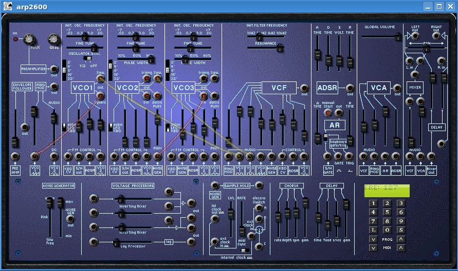 virtualna MIDI klavijatura unutar programa ZynAddSubFX Oponašanje analognih sintetizatora zvuka Ukoliko želimo da praktikujemo sintezu zvuka na način kako se to radilo prilikom prvih pokušaja sinteze