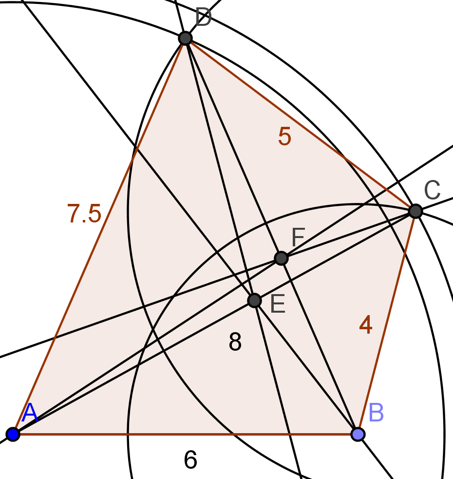 til oppgaver i avsnitt.4 c. Arealet av trekanten er T = AB 3 3 = 0 3 3 = 5 3 5.