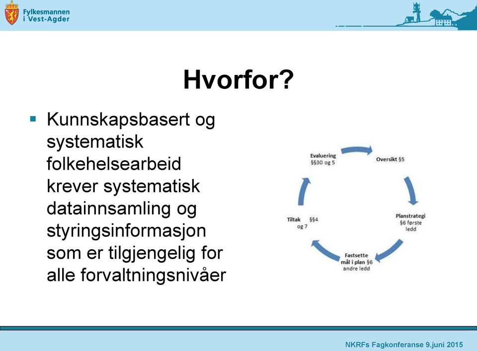 datainnsamling og styringsinformasjon