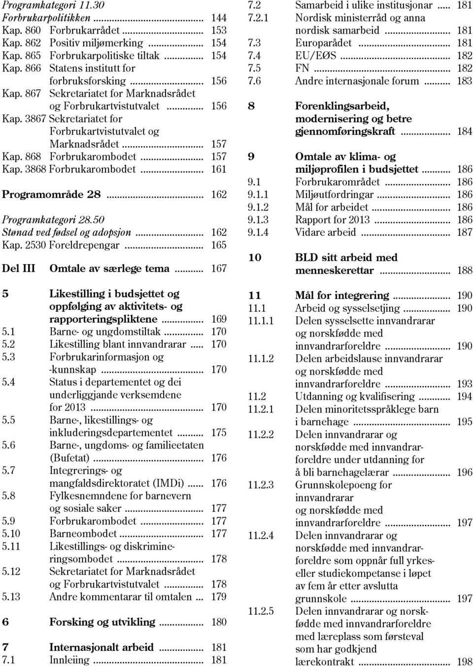 .. 161 Programområde 28... 162 Programkategori 28.50 Stønad ved fødsel og adopsjon... 162 Kap. 2530 Foreldrepengar... 165 Del III Omtale av særlege tema.