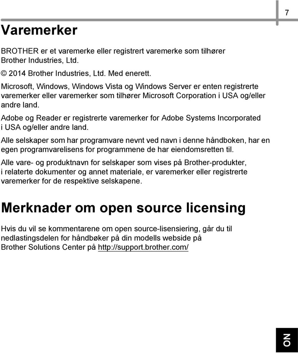 Adobe og Reader er registrerte varemerker for Adobe Systems Incorporated i USA og/eller andre land.