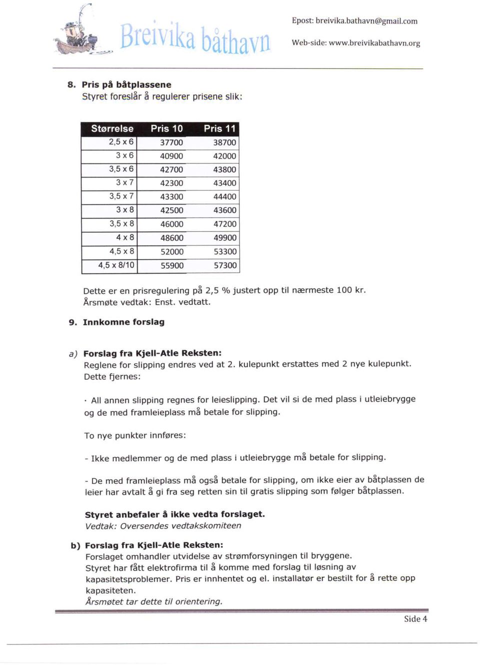 9, Innkomne forslag aj Forslag fra Kiell-atle Rek6ten; Reglene for slipping endres ved at 2. kulepunkt erstattes med 2 nye kulepunkt. Dette fiernes:. All annen slipping regnes for leieslipping.