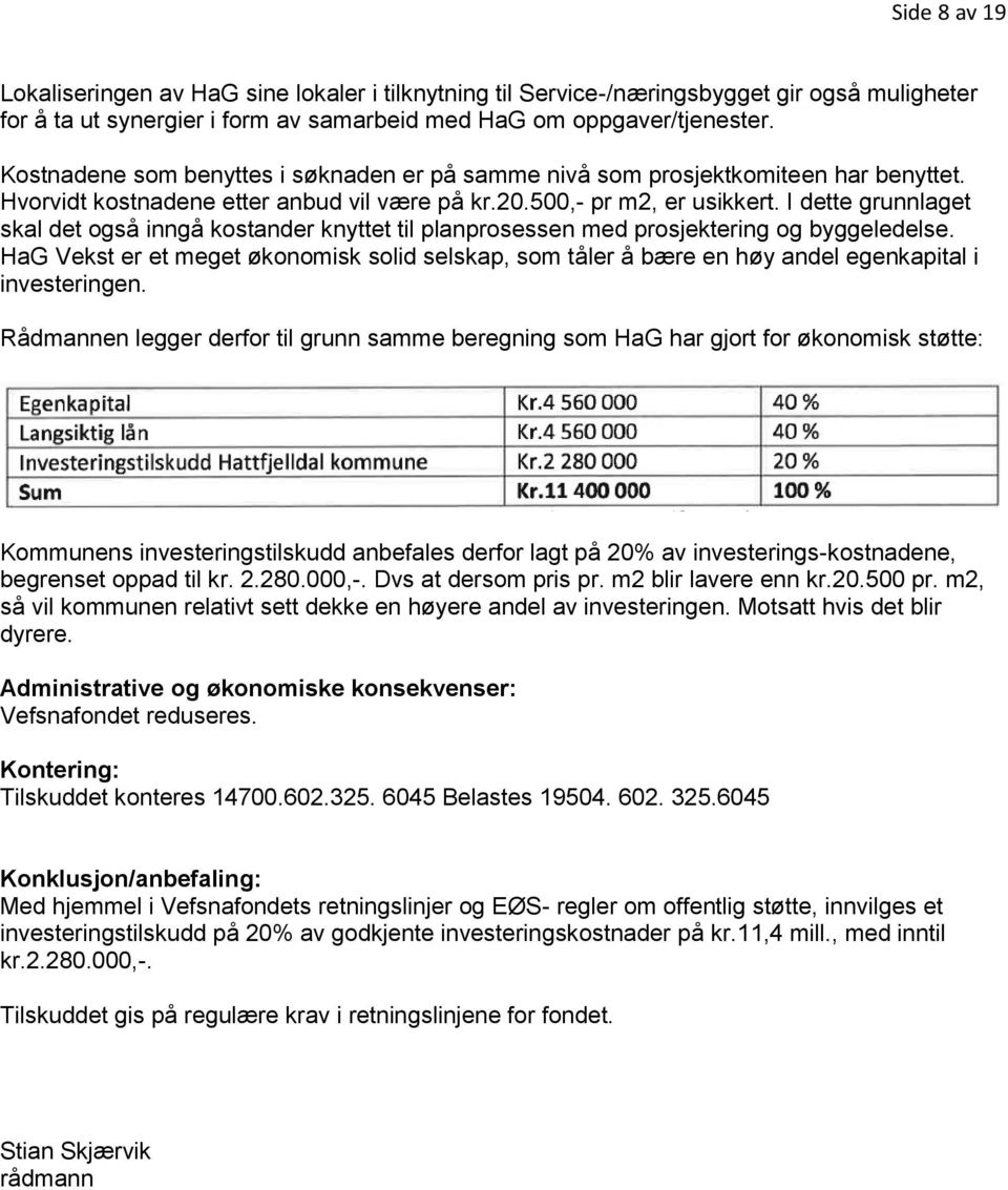 I dette grunnlaget skal det også inngå kostander knyttet til planprosessen med prosjektering og byggeledelse.