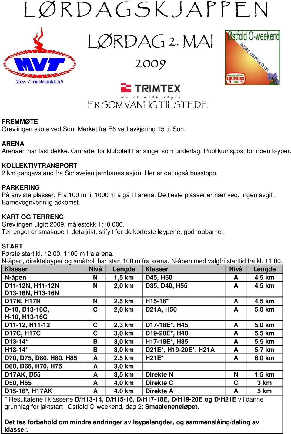 Fra 100 m til 1000 m å gå til arena. De fleste plasser er nær ved. Ingen avgift. Barnevognvennlig adkomst. KART OG TERRENG Grevlingen utgitt 2009, målestokk 1:10 000.