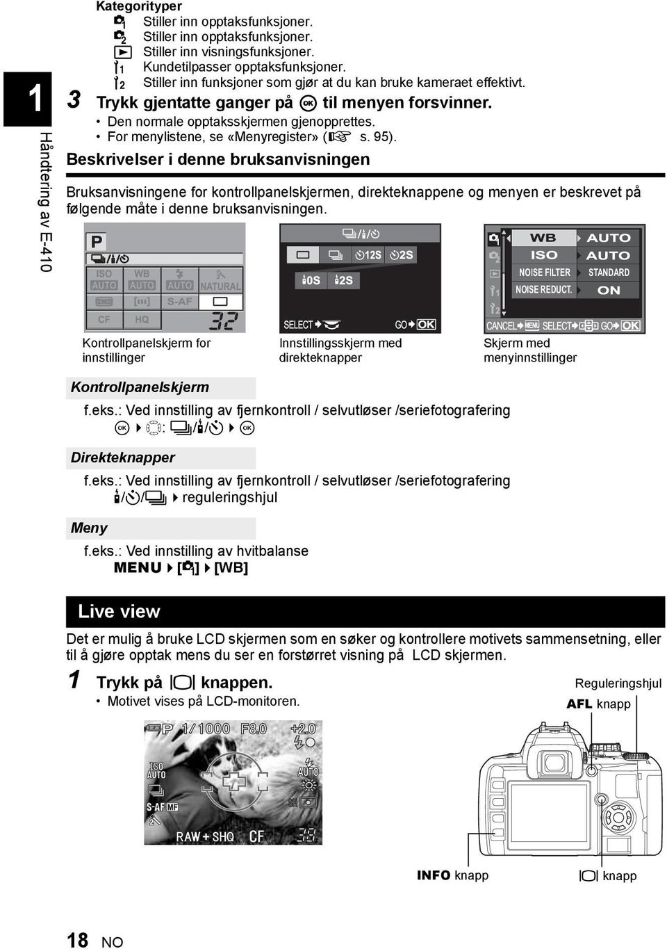 For menylistene, se «Menyregister» (g s. 95).