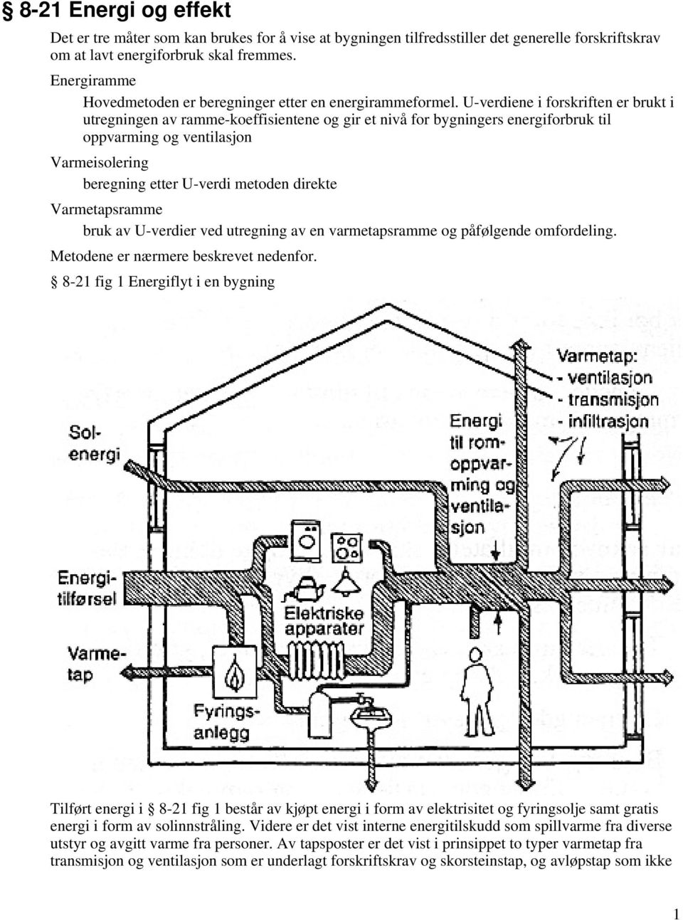 U-verdiene i forskriften er brukt i utregningen av ramme-koeffisientene og gir et nivå for bygningers energiforbruk til oppvarming og ventilasjon Varmeisolering beregning etter U-verdi metoden