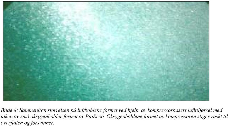 oksygenbobler formet av BioReco.