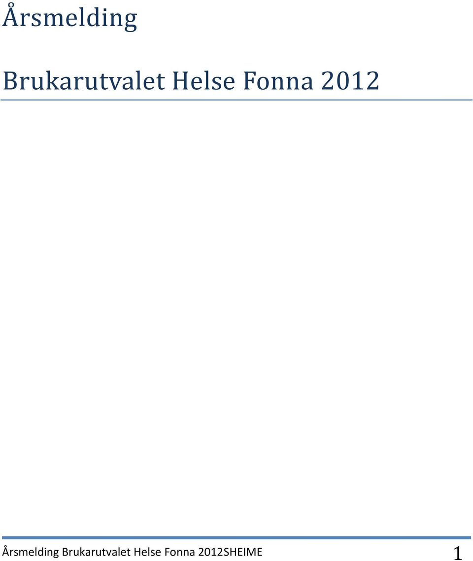 Fonna 2012 Årsmelding 