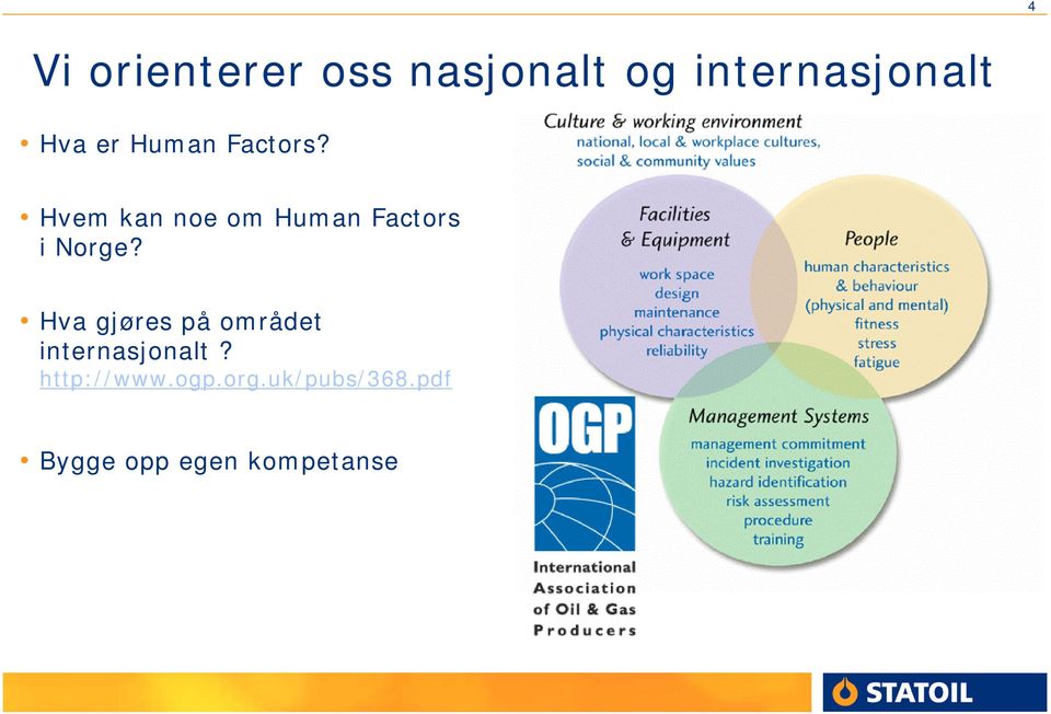 Hvem kan noe om Human Factors i Norge?