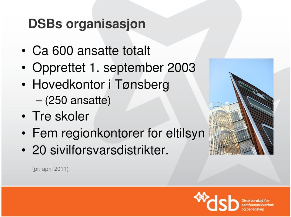september 2003 Hovedkontor i Tønsberg (250