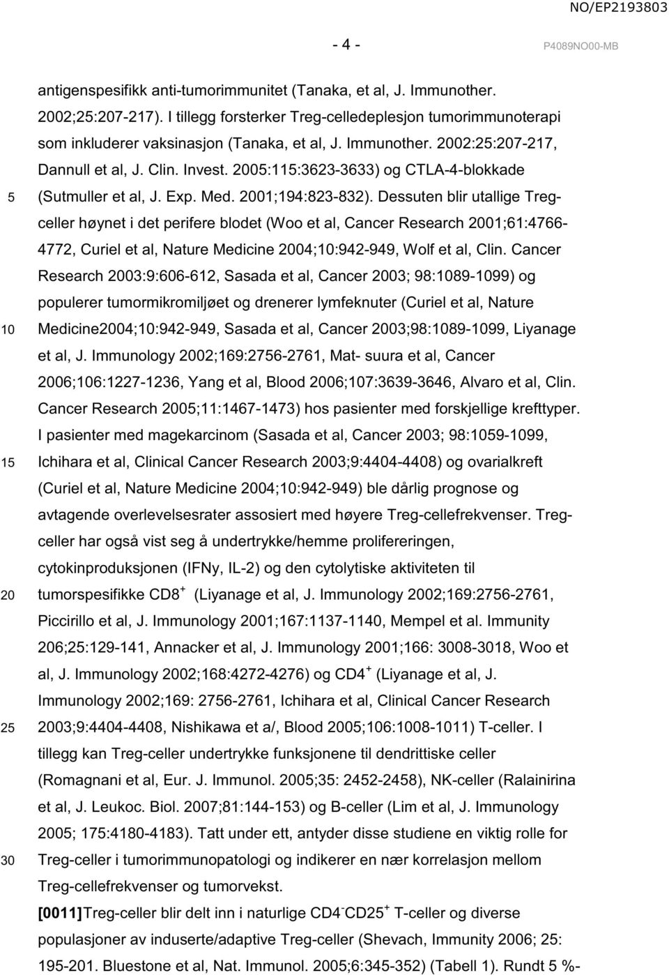 2005:115:3623-3633) og CTLA-4-blokkade (Sutmuller et al, J. Exp. Med. 2001;194:823-832).