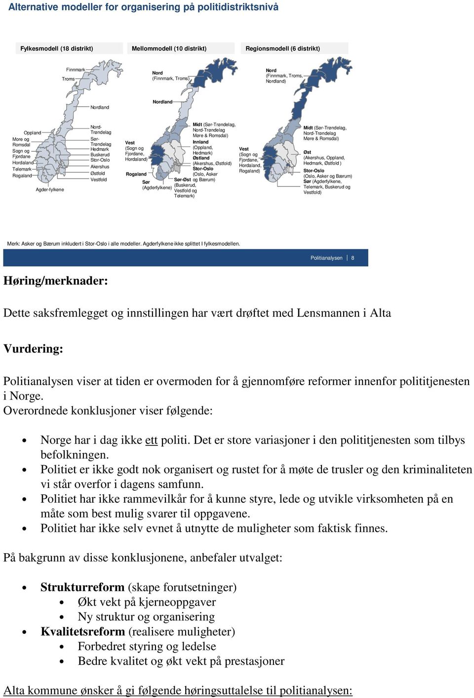 Vestfold Midt (Sør-Trøndelag, Nord-Trøndelag Møre & Romsdal) Vest Innland (Sogn og (Oppland, Fjordane, Hedmark) Hordaland) Østland (Akershus, Østfold) Stor-Oslo Rogaland (Oslo, Asker Sør-Øst og