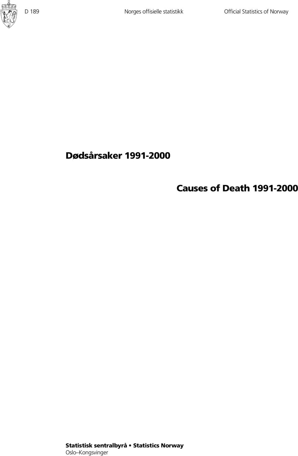 1991-2000 Causes of Death 1991-2000