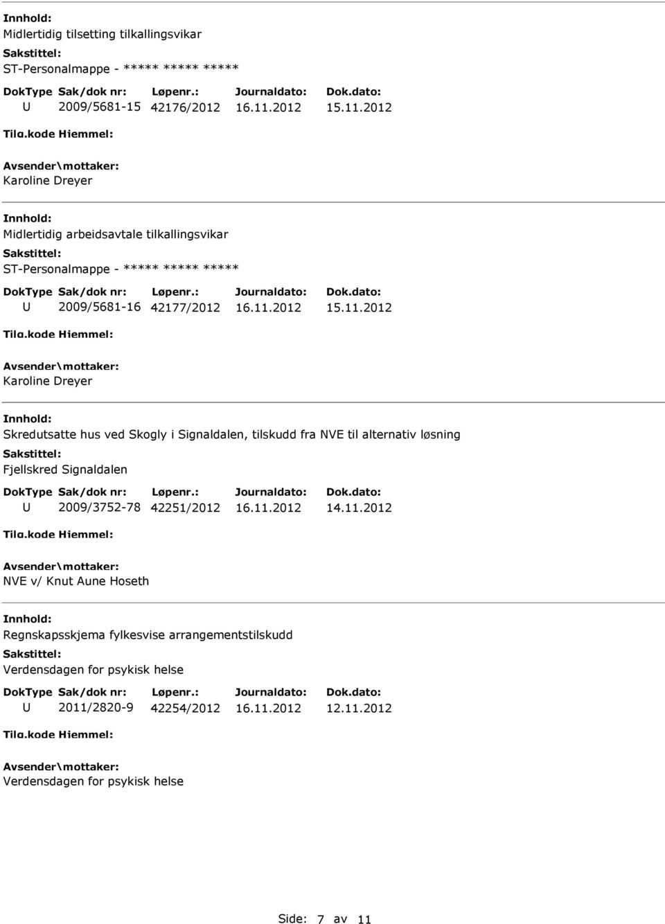 Signaldalen 2009/3752-78 42251/2012 14.11.