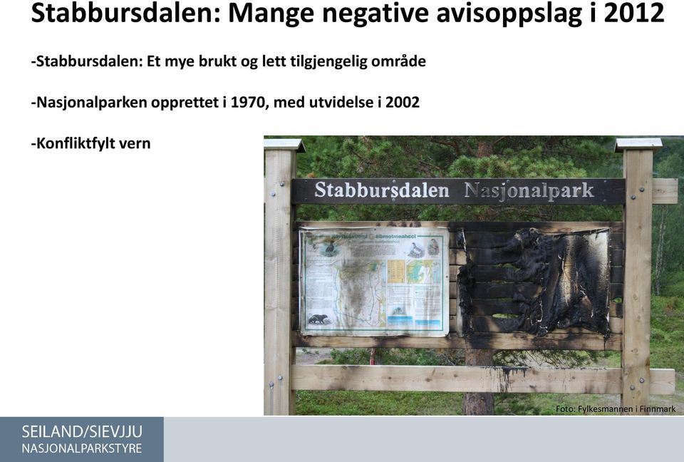 område -Nasjonalparken opprettet i 1970, med