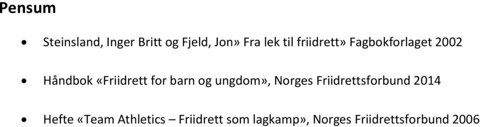 g ungdm», Nrges Friidrettsfrbund 2014 Hefte «Team