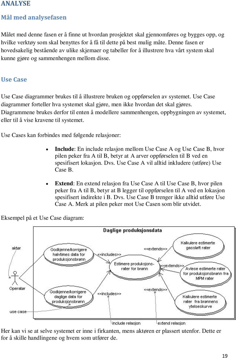 Use Case Use Case diagrammer brukes til å illustrere bruken og oppførselen av systemet. Use Case diagrammer forteller hva systemet skal gjøre, men ikke hvordan det skal gjøres.